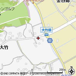 千葉県大網白里市大竹263-3周辺の地図