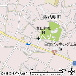 神奈川県横浜市緑区西八朔町208周辺の地図