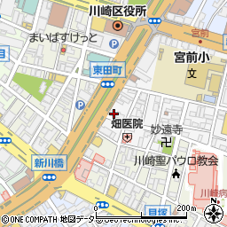 ライオンズマンション川崎宮前町周辺の地図