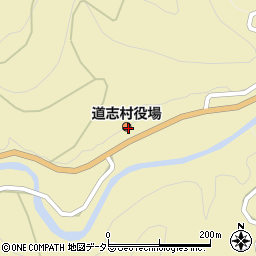道志村役場　住民健康課周辺の地図