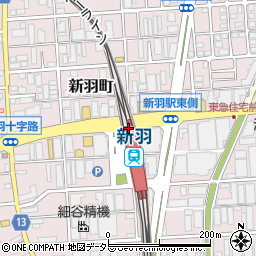 ドトールコーヒーショップ新羽駅店周辺の地図