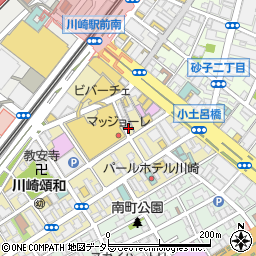 宇奈とと川崎店周辺の地図