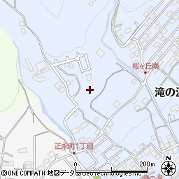 長野県飯田市滝の沢周辺の地図