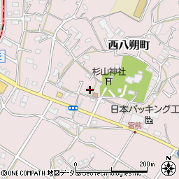神奈川県横浜市緑区西八朔町206周辺の地図