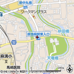 駅東入口周辺の地図