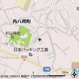 神奈川県横浜市緑区西八朔町149周辺の地図