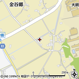 千葉県大網白里市金谷郷158周辺の地図
