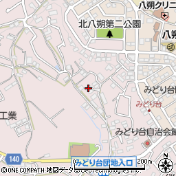 神奈川県横浜市緑区西八朔町43-1周辺の地図