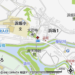 浜坂地区公民館周辺の地図