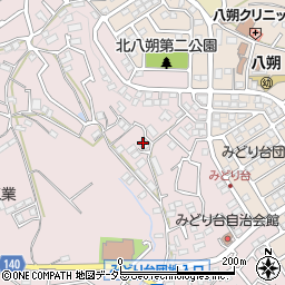 神奈川県横浜市緑区西八朔町46周辺の地図
