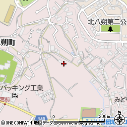 神奈川県横浜市緑区西八朔町115周辺の地図