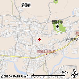 京都府与謝郡与謝野町岩屋周辺の地図