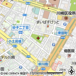 東田公園周辺の地図