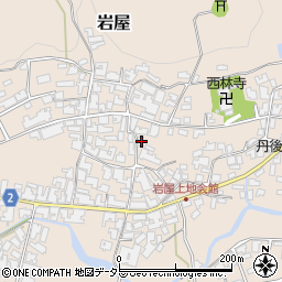 京都府与謝郡与謝野町岩屋490周辺の地図