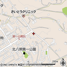 神奈川県横浜市緑区北八朔町1913-9周辺の地図