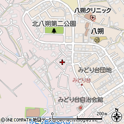 神奈川県横浜市緑区西八朔町38周辺の地図