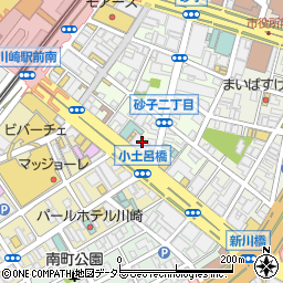 野郎ラーメン 川崎東口店周辺の地図