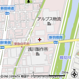 大川精螺工業横浜工場周辺の地図