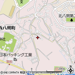 神奈川県横浜市緑区西八朔町118-5周辺の地図