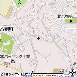 神奈川県横浜市緑区西八朔町116周辺の地図