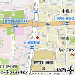 ボヌール川崎周辺の地図