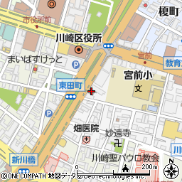 神奈川労働局　労働基準監督署川崎南周辺の地図