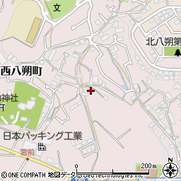 神奈川県横浜市緑区西八朔町118周辺の地図