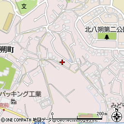 神奈川県横浜市緑区西八朔町83周辺の地図