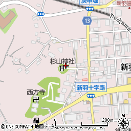 杉山神社　社務所周辺の地図