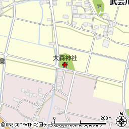 大森神社周辺の地図
