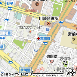 川崎セントラルホテル周辺の地図