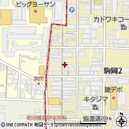 丸忠建工駒岡中間処理場周辺の地図