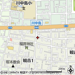 本間商店周辺の地図