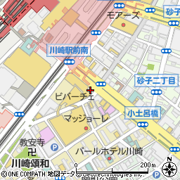 丸滝川崎駅前店周辺の地図