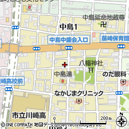 有限会社桜電器販売　中島店周辺の地図