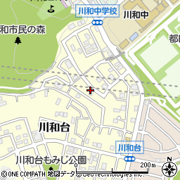 神奈川県横浜市都筑区川和台周辺の地図