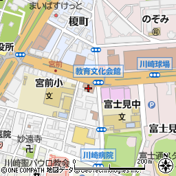 横浜地方法務局　川崎支局人権相談周辺の地図