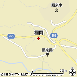 兵庫県美方郡新温泉町桐岡周辺の地図