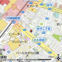 ハクビ京都きもの学院川崎教室周辺の地図