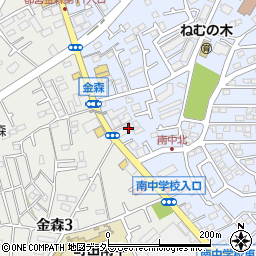 東京都町田市金森東3丁目14周辺の地図