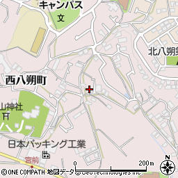 神奈川県横浜市緑区西八朔町82周辺の地図