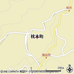 島根県松江市枕木町周辺の地図