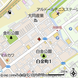 鮨八市原店周辺の地図