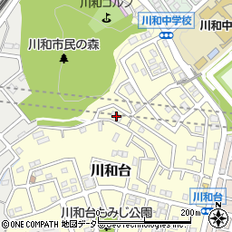 サンモール川和台周辺の地図