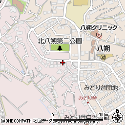 神奈川県横浜市緑区西八朔町37-58周辺の地図