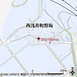 滋賀県長浜市西浅井町野坂24周辺の地図