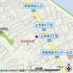 神奈川県横浜市鶴見区上末吉周辺の地図