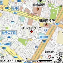 まいばすけっと川崎駅東店周辺の地図