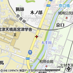 宮津高校周辺の地図