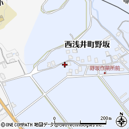 滋賀県長浜市西浅井町野坂126-1周辺の地図